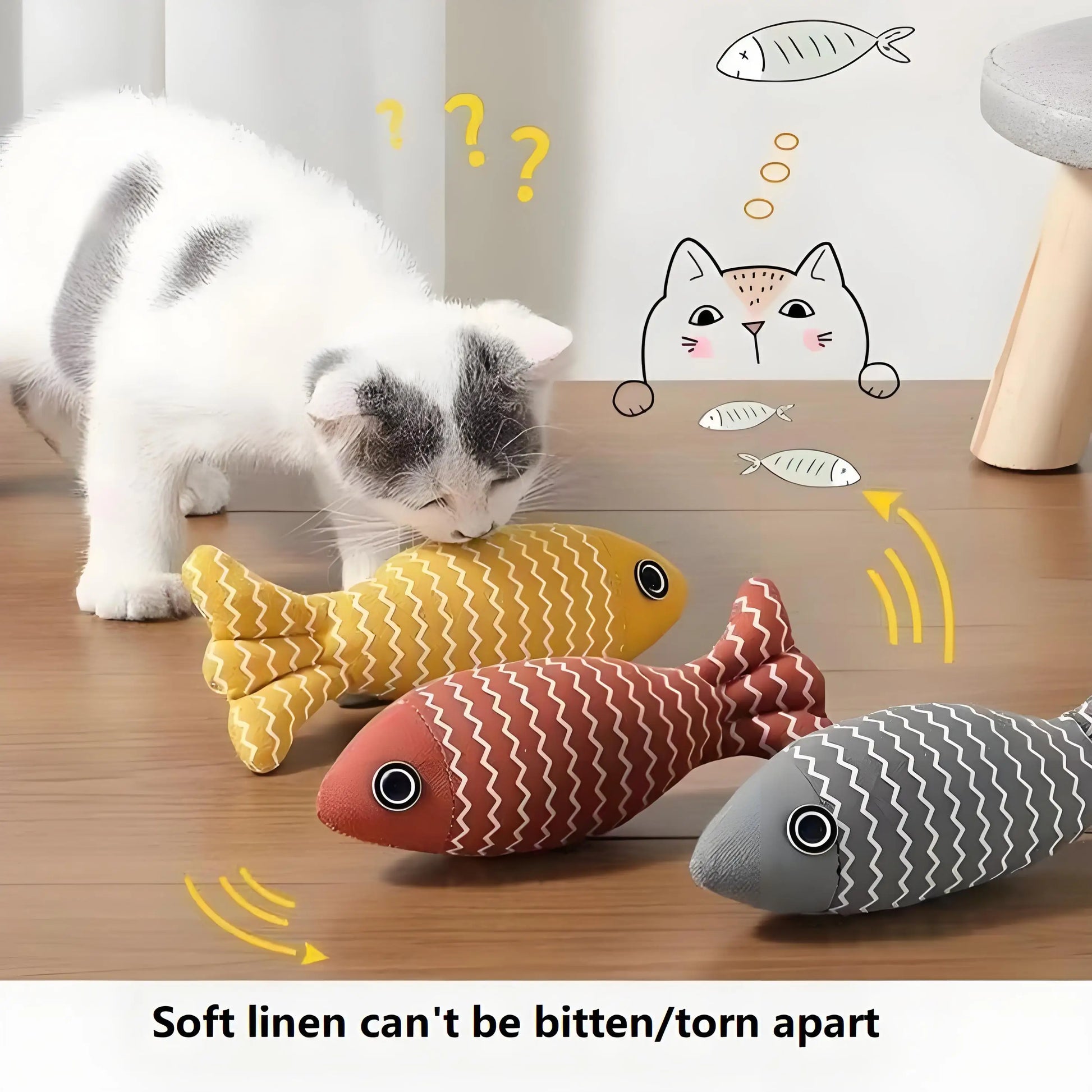 Fish Catnip Toys